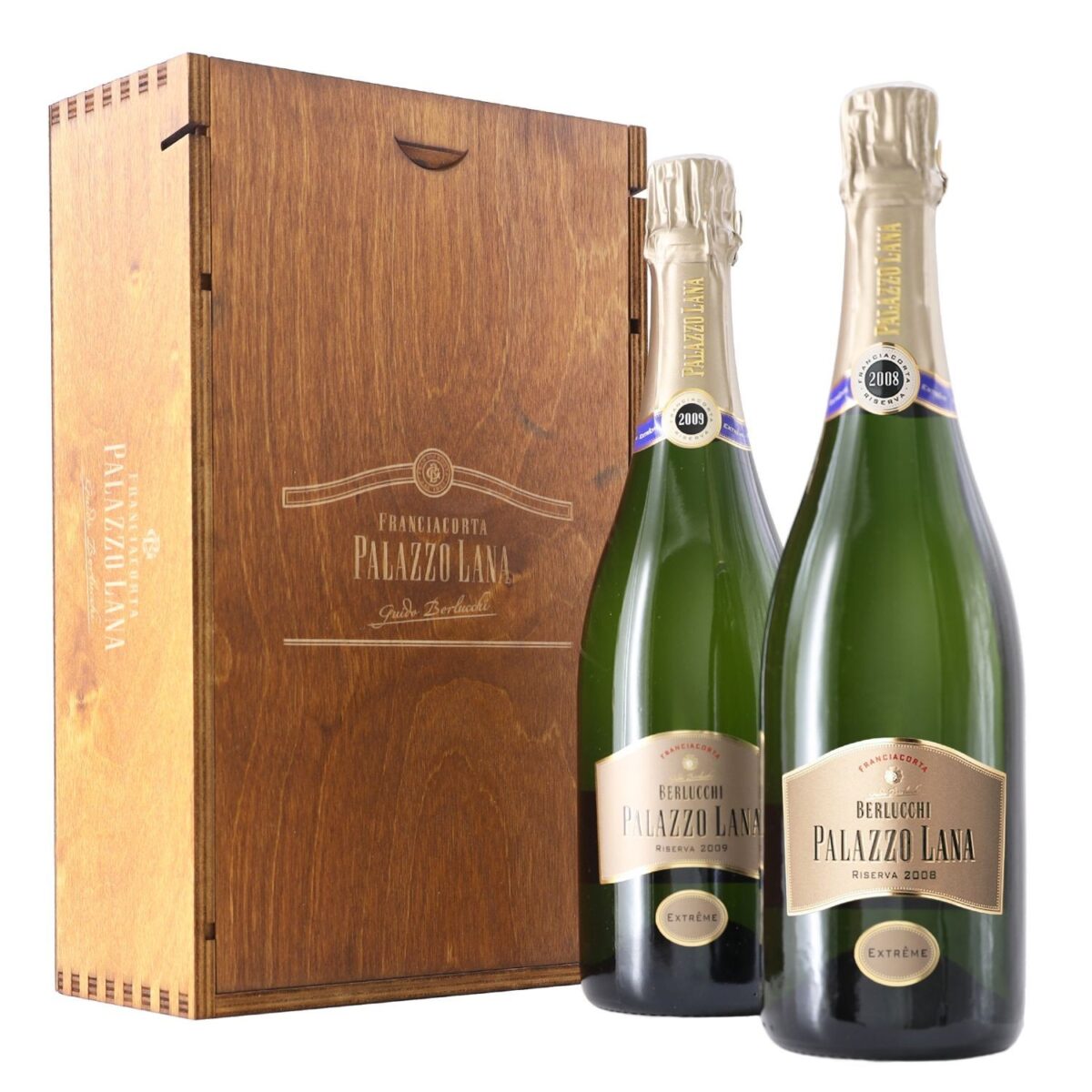 Franciacorta Berlucchi Palazzo Lana Extreme Riserva 2008-2009 Cassetta Legno